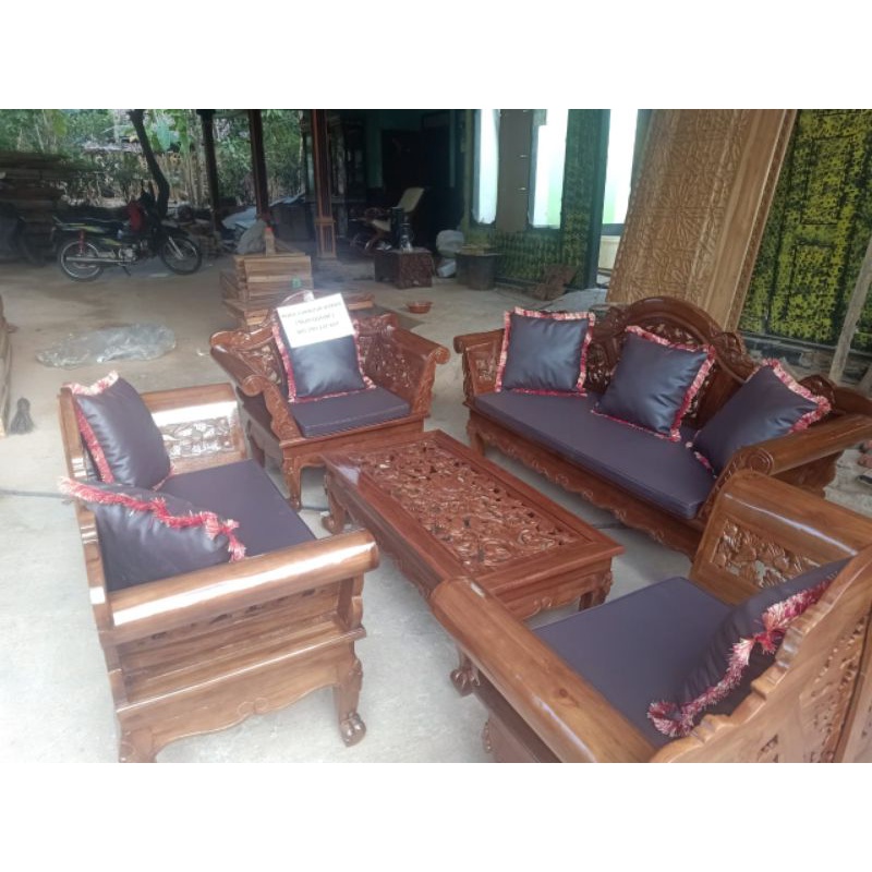 KURSI TAMU KURSI MADURA GARENG UKIR JATI JEPARA