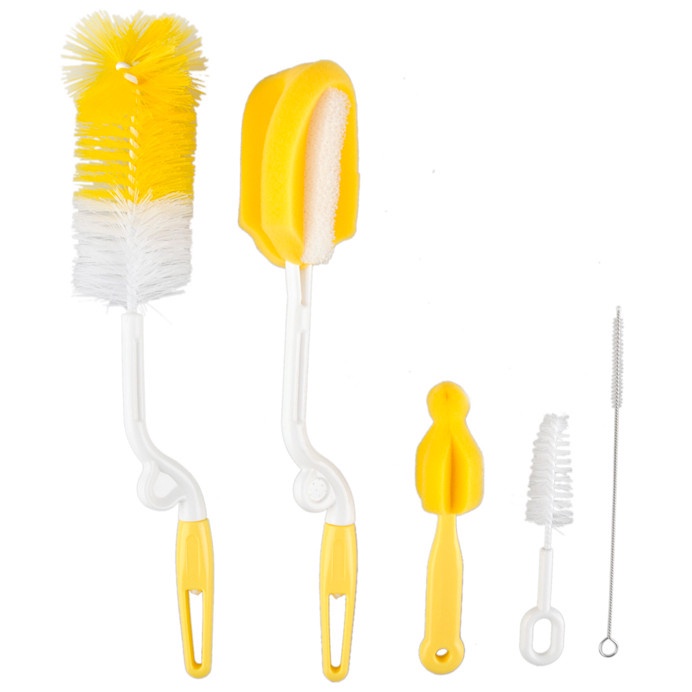 [BAYI &amp; EMAK] - Set Peralatan Pembersih Dot Bayi 5 PCS - ZX144 - Multi-Color