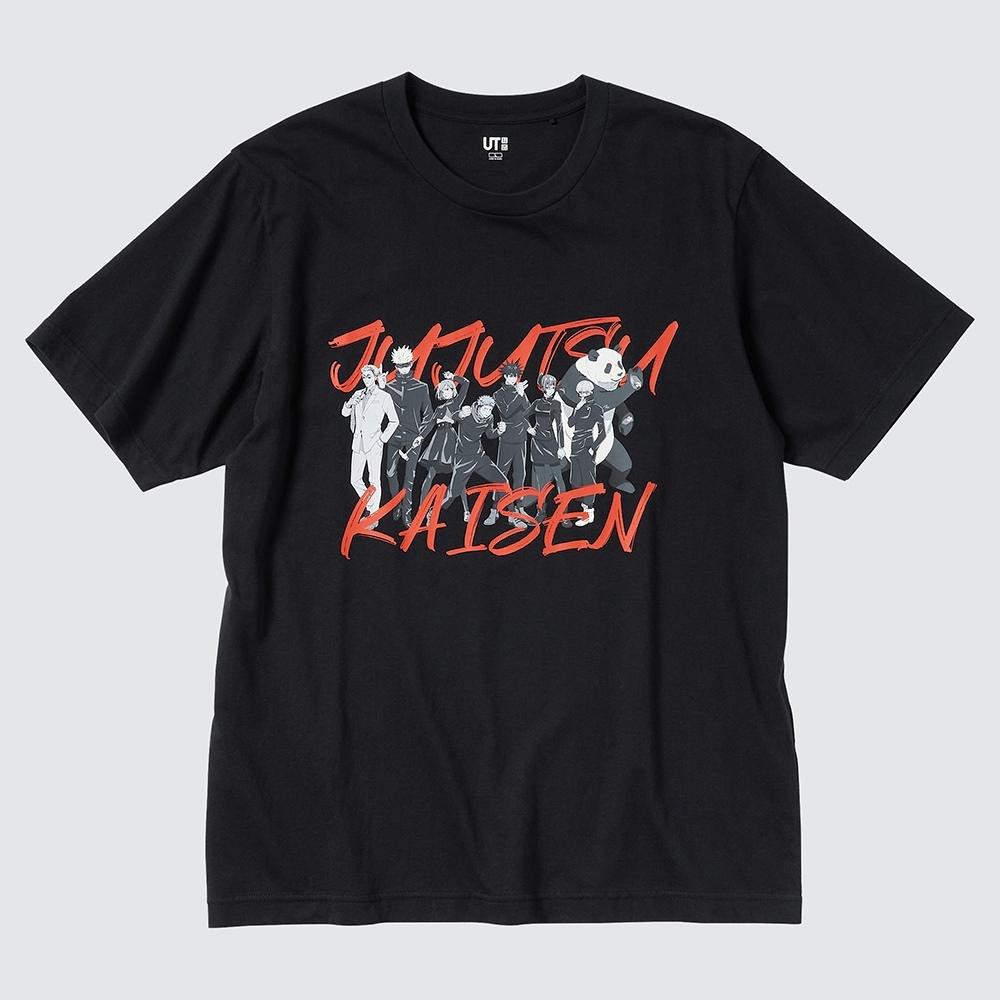 Kaos Uniqlo x Jujutsu Kaisen Manga UT original hitam size M
