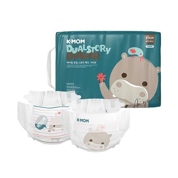 K-Mom Dual Story Diaper (Small 68/ Medium 60) - Popok Bayi