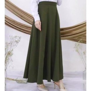 TERMURAH ROK PANJANG STANDAR & JUMBO SPANDEK JERSEY WANITA BAHAN PREMIUM BISA COD-4