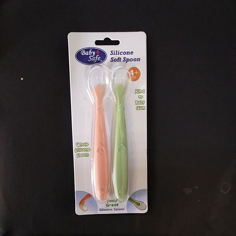 baby safe babysafe weaning spoons sendok bayi empuk lentur silicone silikon