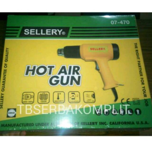 Hot Air Gun Blower Pemanas 1000-1500 Watt Lepas Cat lem Perekat wallpaper pasang kaca film Plastik