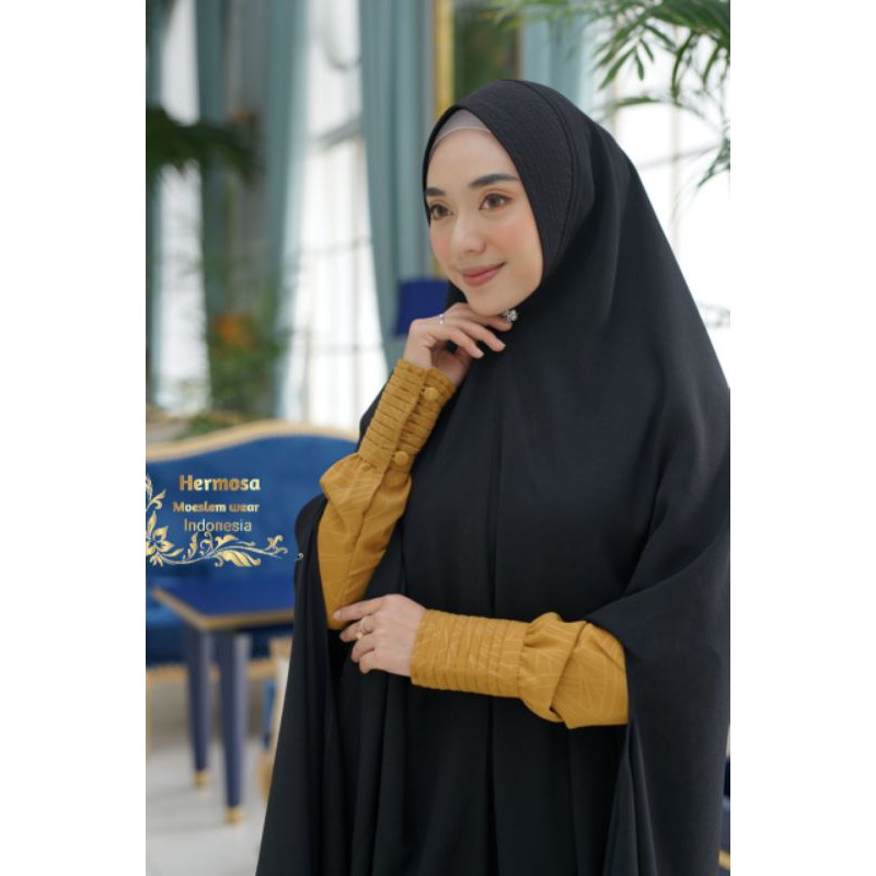GAMIS SET KHIMAR YORIS CALTRI ORIGINAL HERMOSA