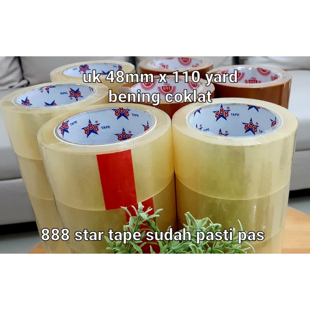 

Lakban Coklat & Bening 48mm x110 yard 6 Pcs Kualitas Hampir Sama Dengan Daimaru Di Jamin Murah