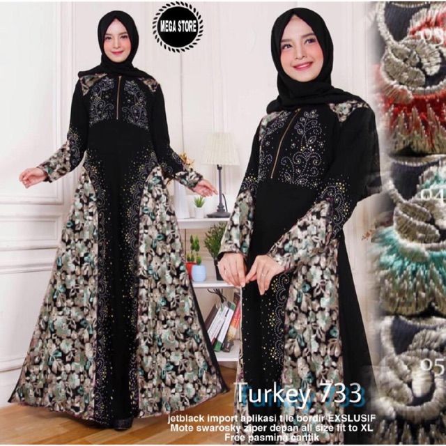 Grosir Murah turkey dress party tile import