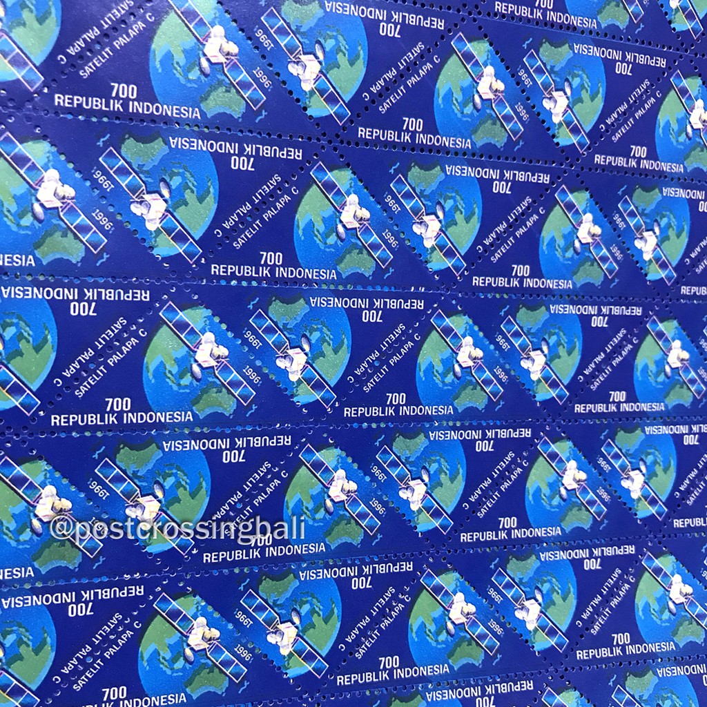 

Prangko Peluncuran Satelit Palapa 1996 Odd Shaped Pos Indonesia Perangko Murah Filateli Postcrossing