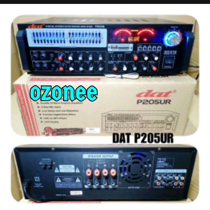 POWER AMPLI DAT P 205 UR DAT P205UR ORIGINAL