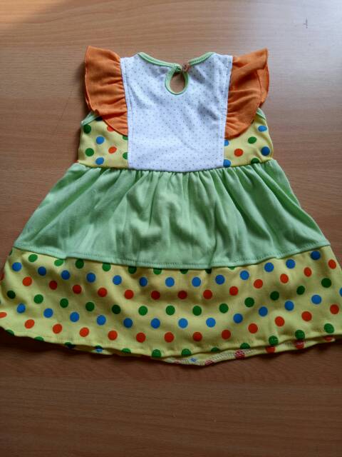 Dress bayi baju anak perempuan karakter rabbit usia 6-12 bln