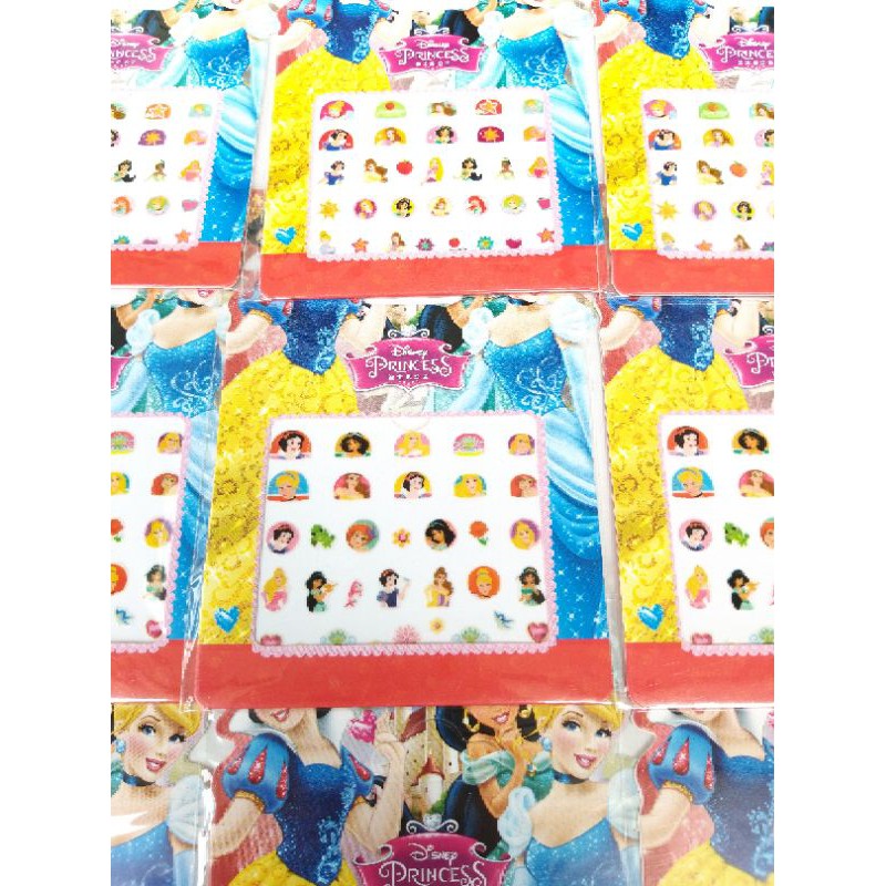 Stiker Kuku Anak Momo / Princess / Pony / Frozen Lucu Nail Art Anak Murah Nail Sticker Asesoris Tempelan Kuku