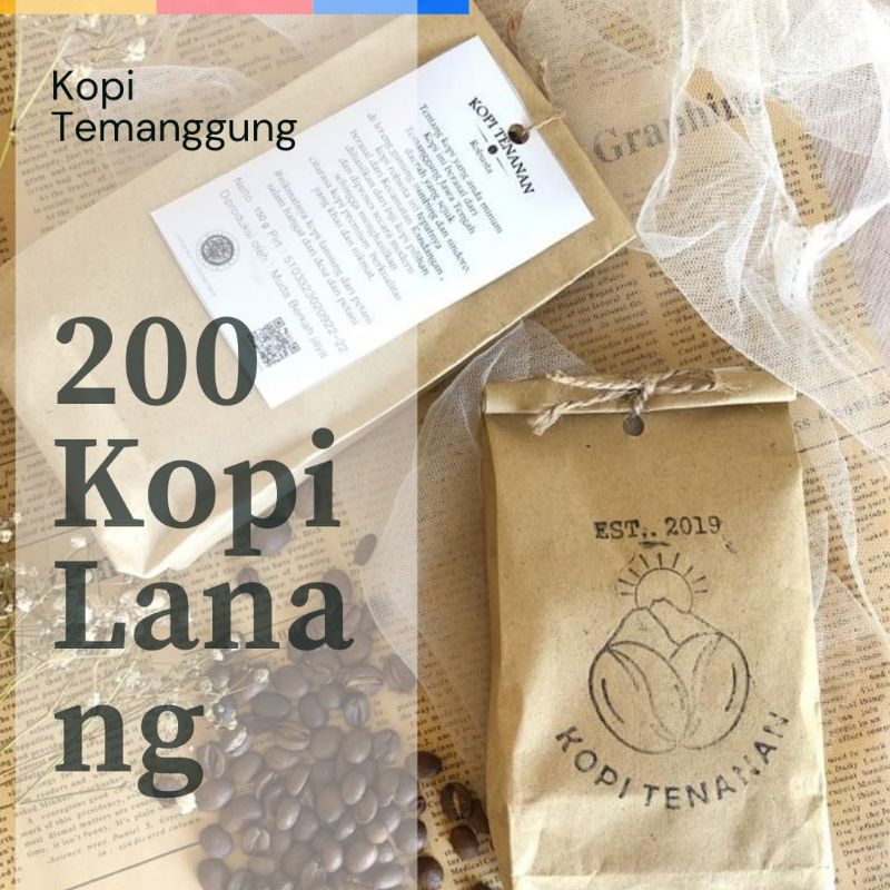 

kopi jantan / Lanang robusta temanggung bubuk biji 200 g