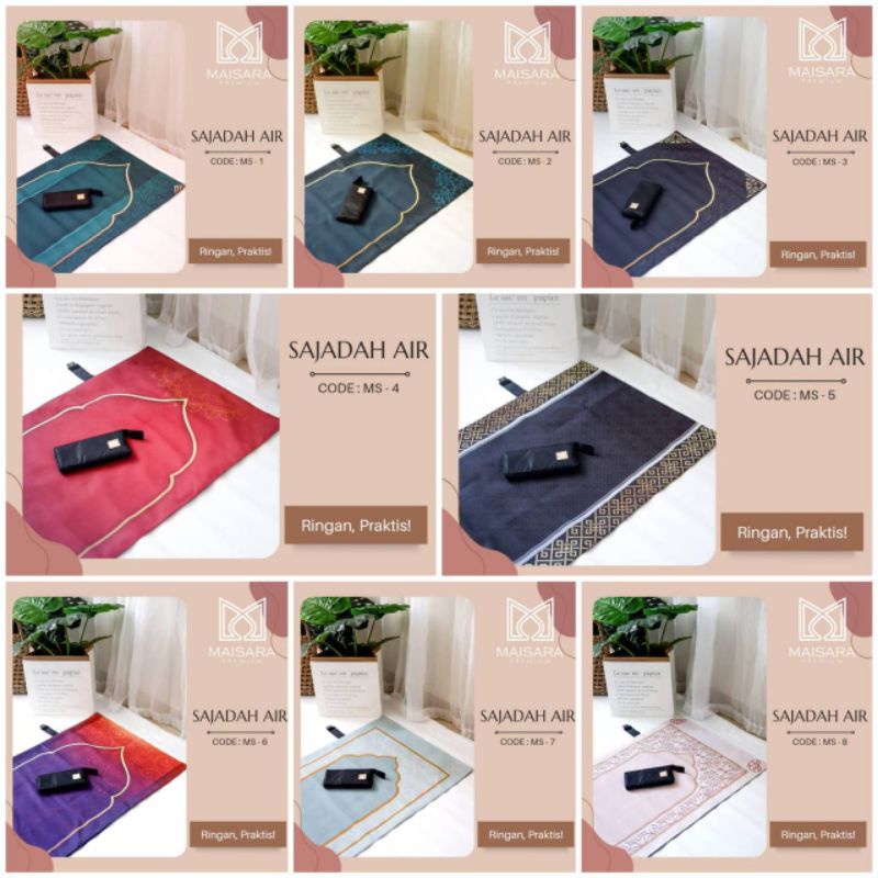 Sajadah Travel Maisara ex Royale Premium / Sajadah Lipat  / Sajadah Traveling / Sajadah Portable