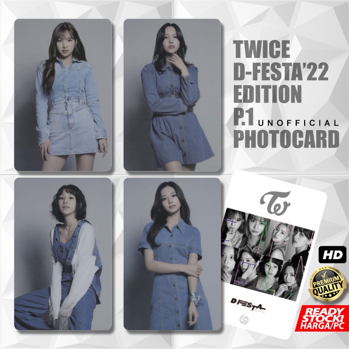 Photocard TWICE D-Festa Edition Part 1 Kartu Koleksi KPOP Photo Card