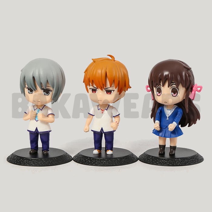 Figure Fruits Basket - Kyo Soma Tohru Honda Yuki Sohma Pajangan Anime Koleksi Bakawears