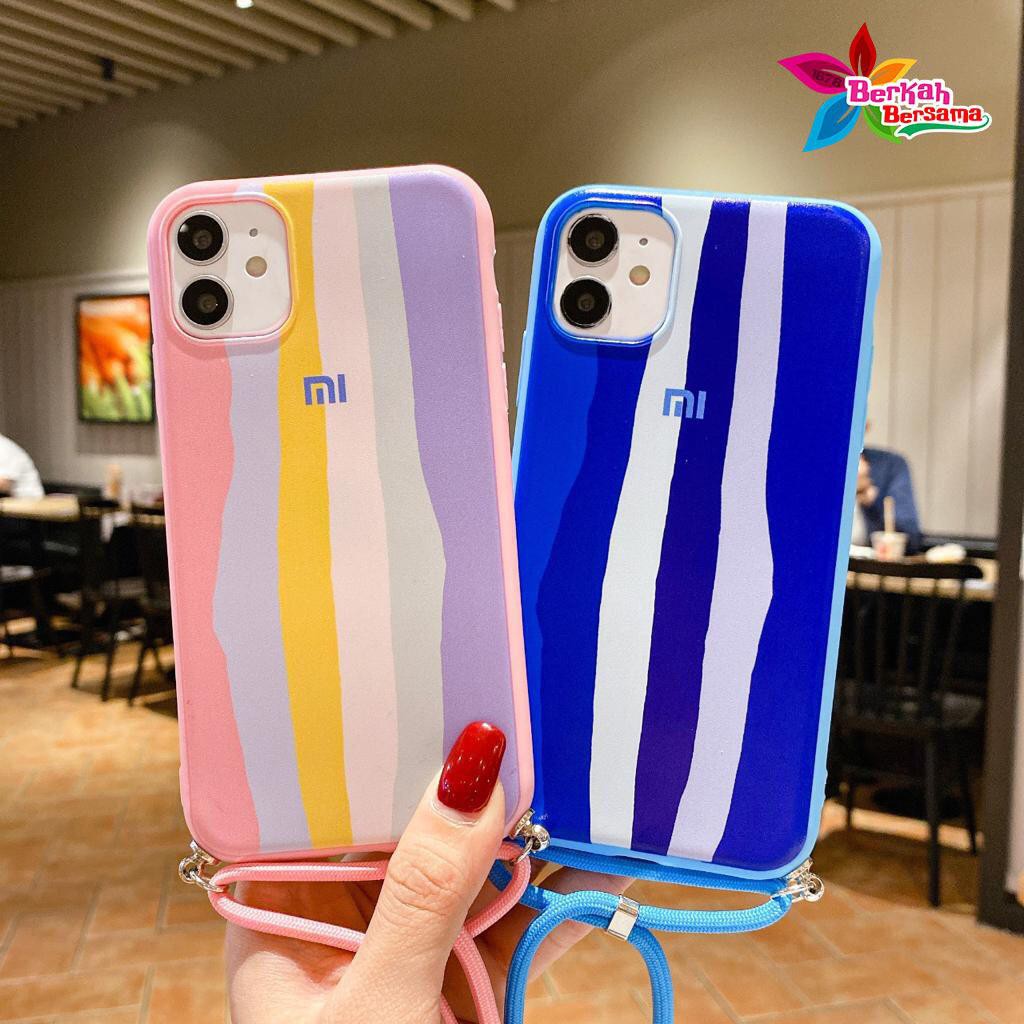 SS165 case Slingcase Tali Lanyard Rainbow Xiaomi Redmi Note 4 4x 5a 5 6 7 8 9 Pro BB4888