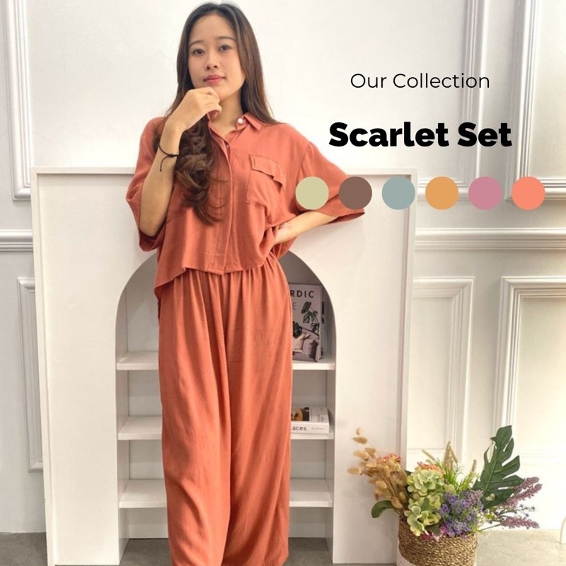 Allegra | Scarlet Set | Long Set | Casual Set | Daily Wear