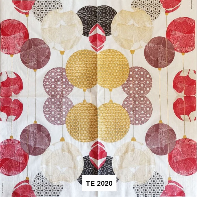 Tisu  Napkin Kerajinan  Decoupage Eropa  33X33 CM TE 2020 TTS