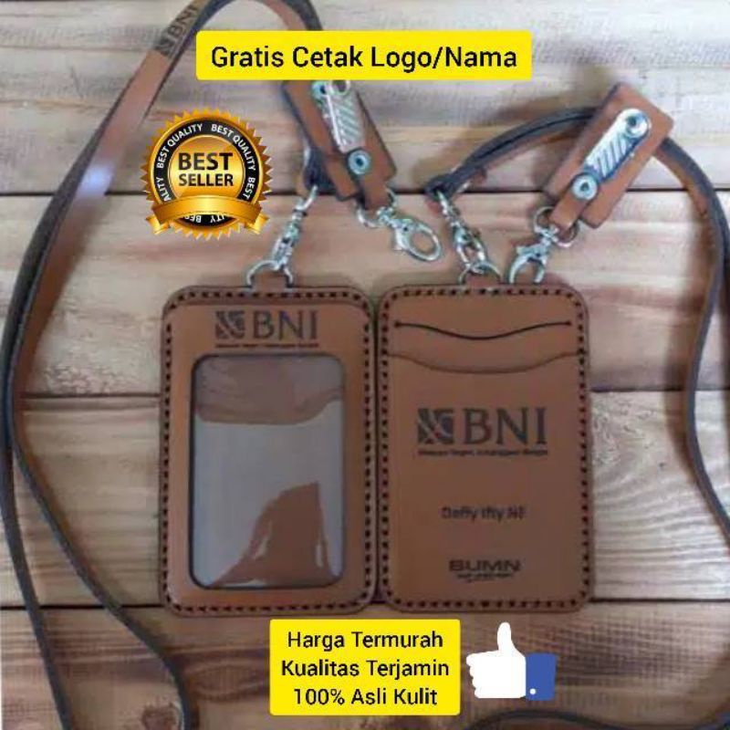

ID CARD KULIT BNI - NAME TAG BNI - ASLI KULIT SAPI PREMIUM
