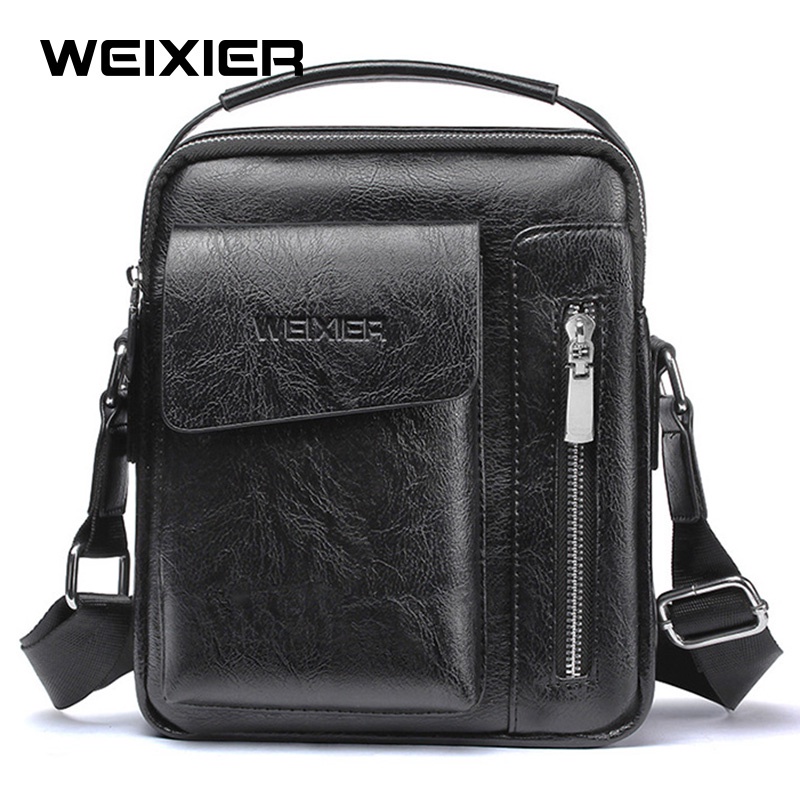 WEIXIER 8602 Tas Selempang Pria Kulit Sling Bag Premium WK-SBY