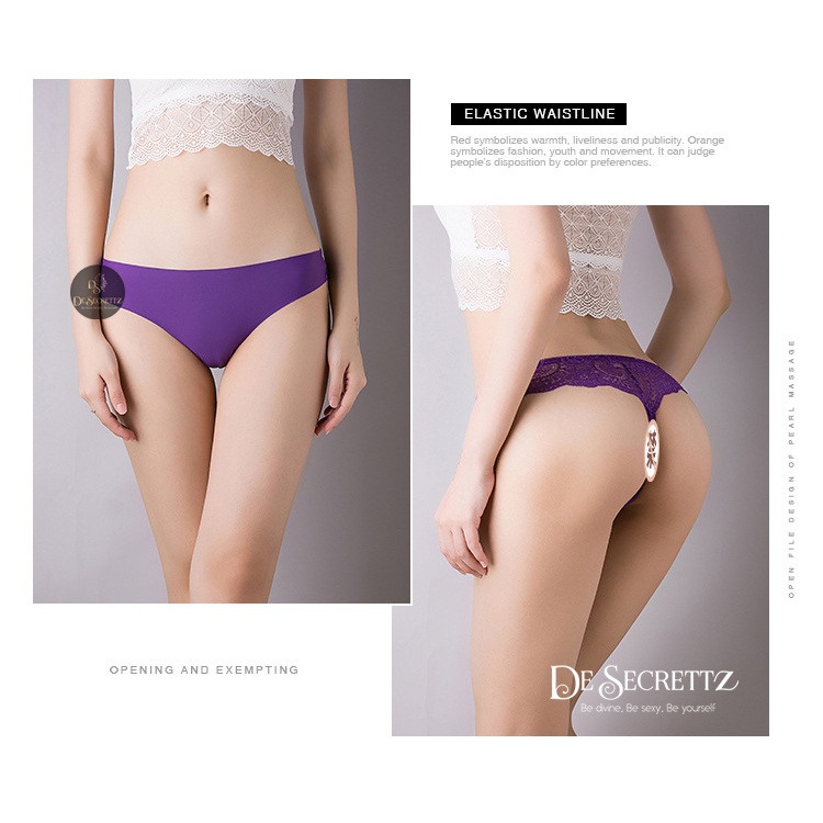 DeSecrettz PANTIES #052 Celana Dalam Wanita, Sexy Lace Panties Model Low Waist, Soft Touch Cotton