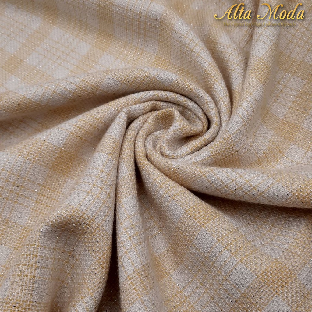 

Alta Moda Fancy Tweed Checquered Faded Khaki (1M)