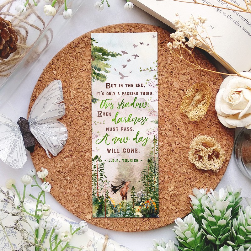 

But in the end - Tolkien - bookmark / postcard / print