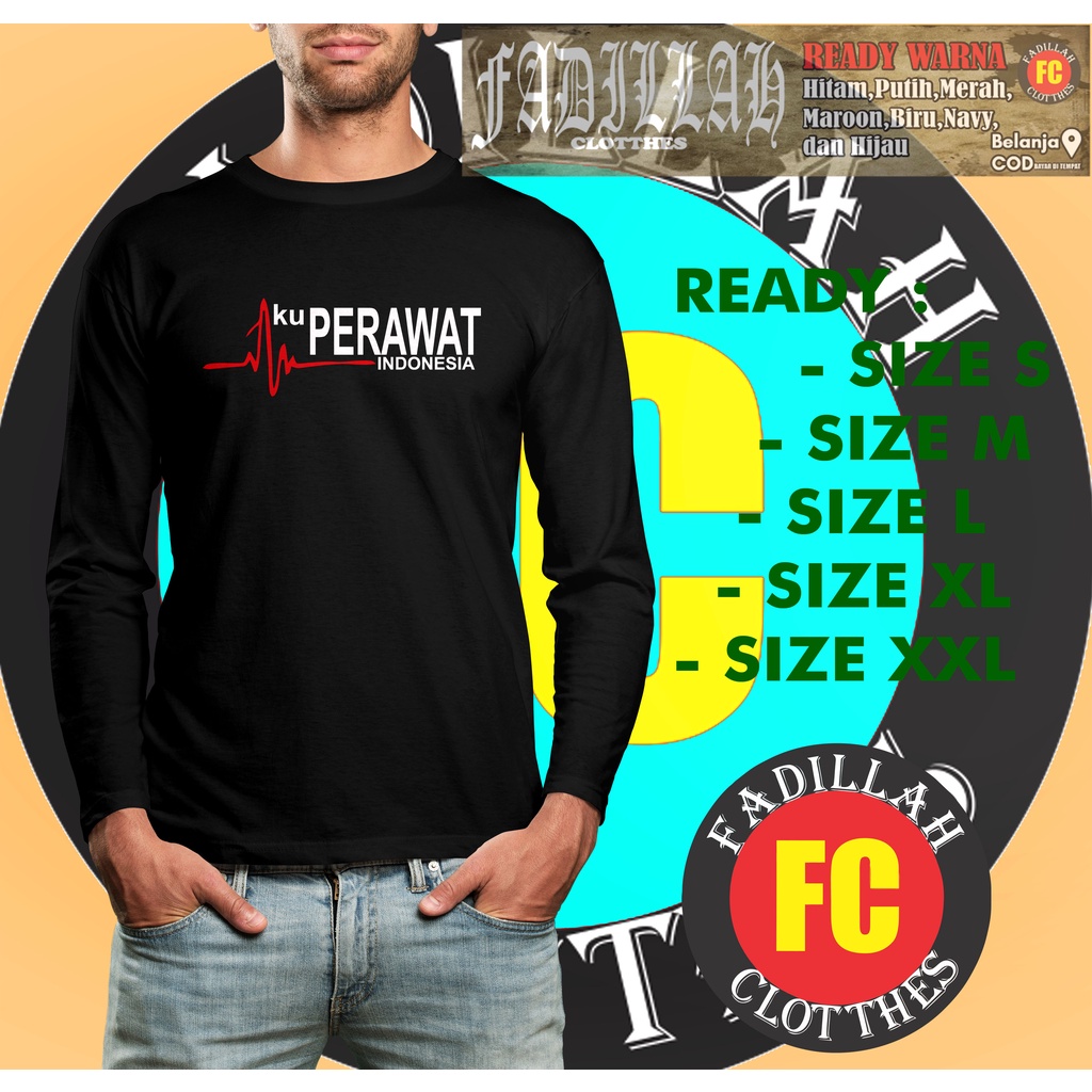 Kaos Aku Perawat Indonesia Lengan Panjang Baju Distro