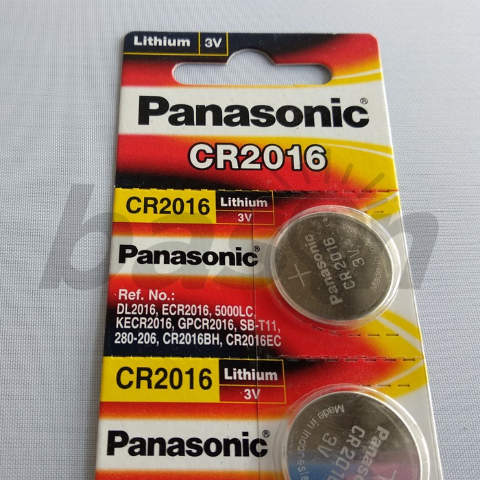 Baterai Panasonic CR2016 - Lithium Battery / Baterai Kancing isi 5 pcs