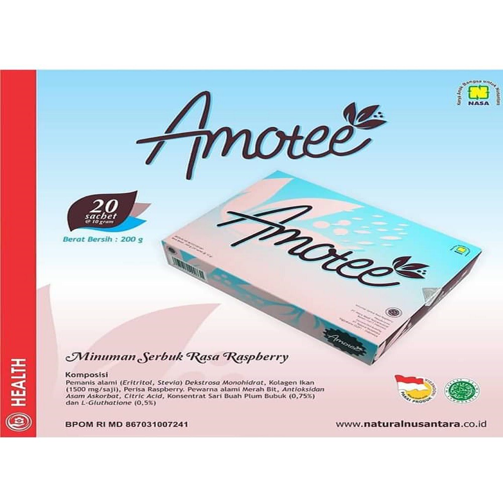 NASA Amotee minuman pencerah kulit badan dan wajah dari dalam alami ori asli