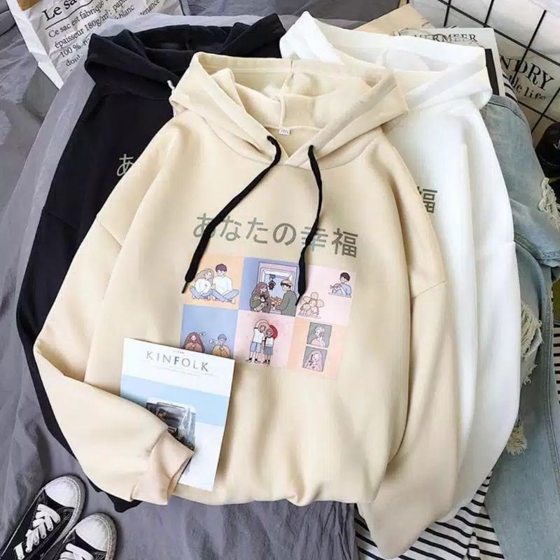 Dery Sweater Hoodie korea / Sweater Wanita Casual-1