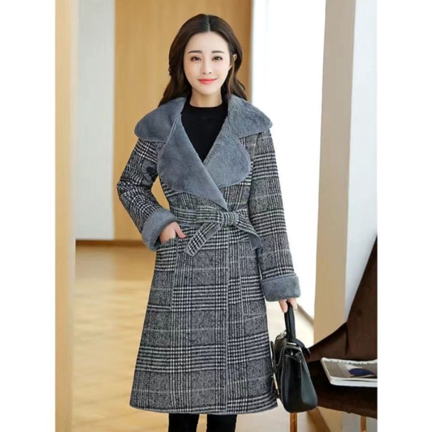 COAT FIDELA WOOL INNER FUR  WANITA WINTER MUSIM DINGIN