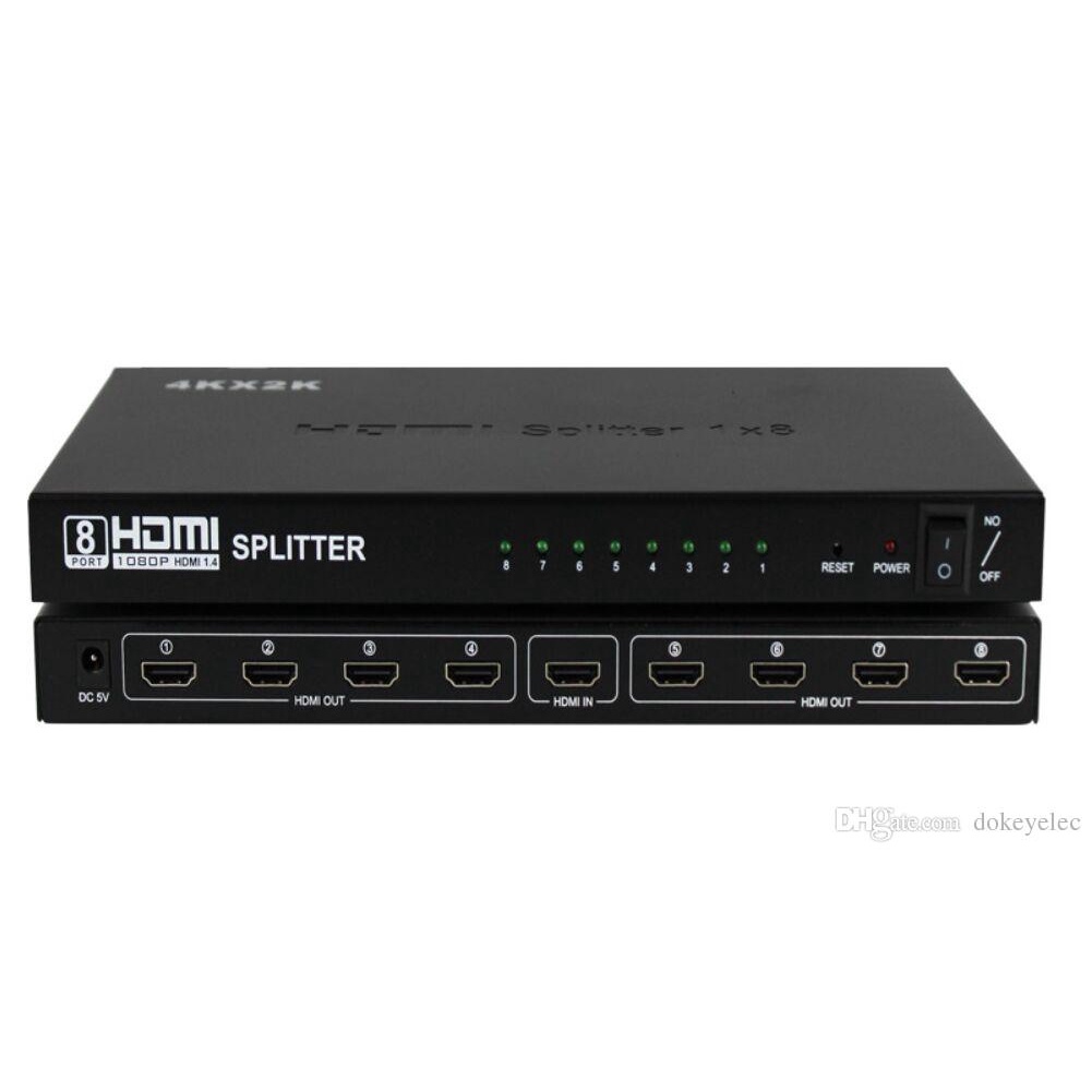 HDMI Splitter 8 Port Full HD 4K 3D HDMI Spliter 1-8