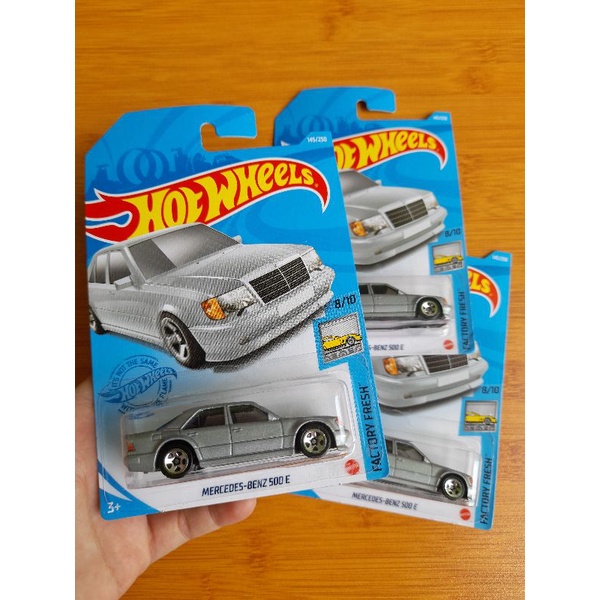 hotwheels mercedes benz 500e silver