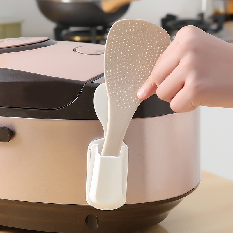 Multifunctional 4 Colors Rice Spoon Holder / Spoon Storage Rack / Home Kitchen Useful Tools