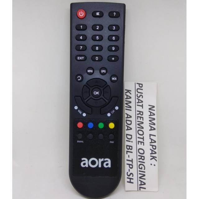 REMOTE REMOT RECEIVER PARABOLA AORA ORIGINAL ASLI