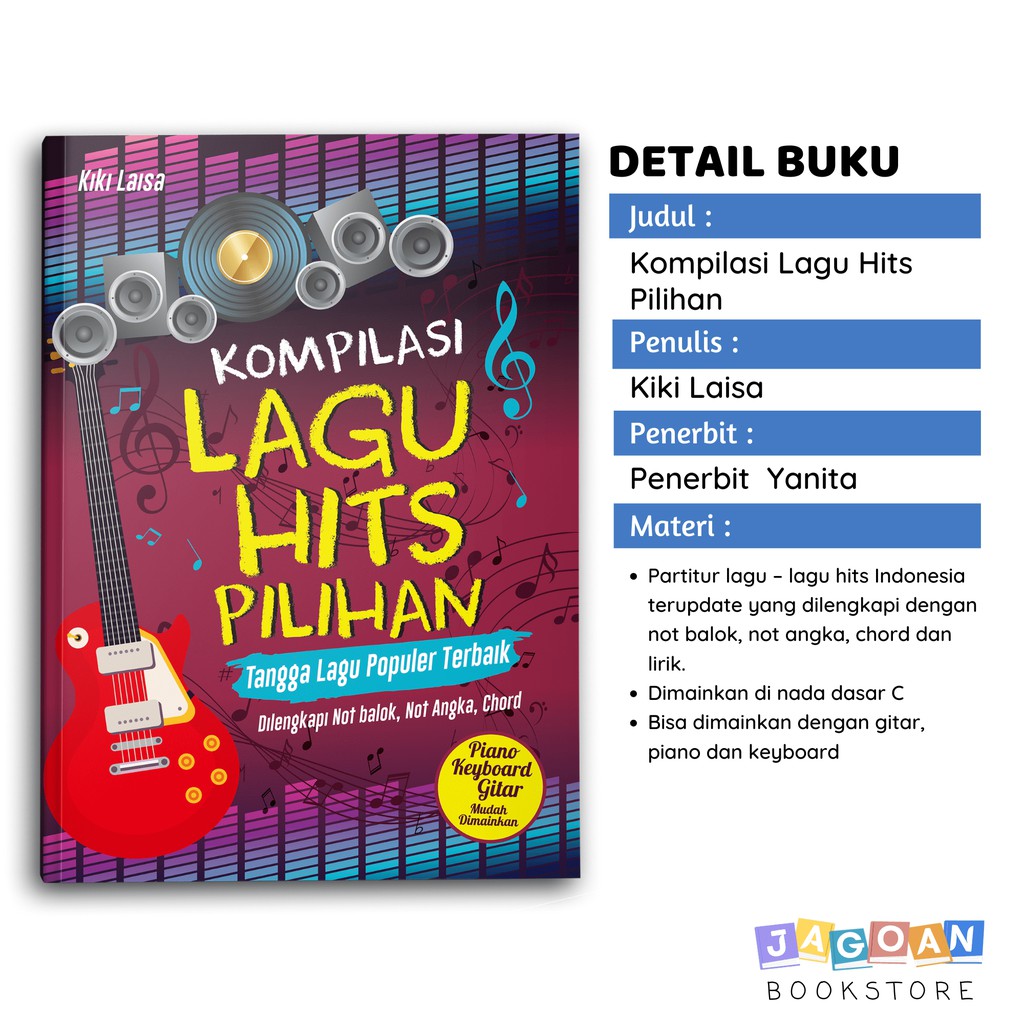 Buku Musik Kompilasi Lagu Hits Pilihan Shopee Indonesia