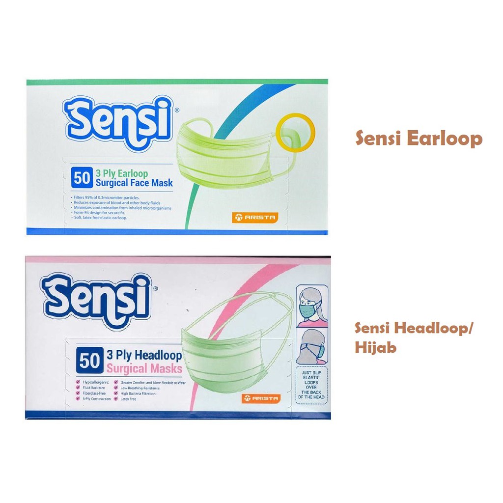  Sensi  Masker  50 S Earloop Sensi  Masker  Headloop 50 S 