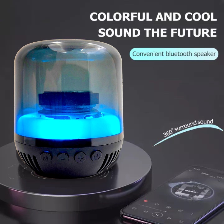 HiFi Bass Surround Y10 Portable Bluetooth Speaker With RGB Light