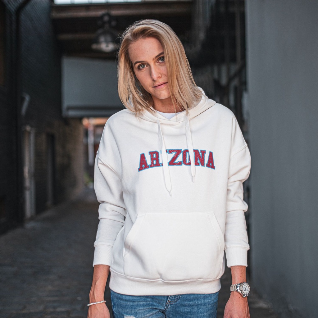 Hoodie Arizona White Premium Quality