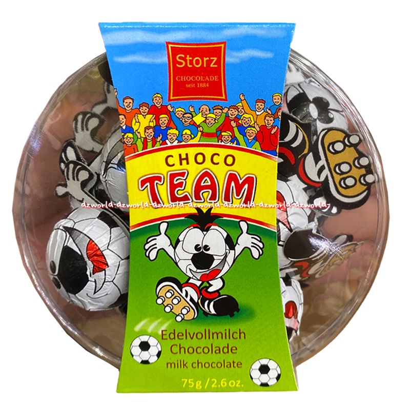 Storz Chocolade Choco Team 75gr Cokelat Susu Aneka Pemain Bola Soccer Football Coklat Stors Chocolate