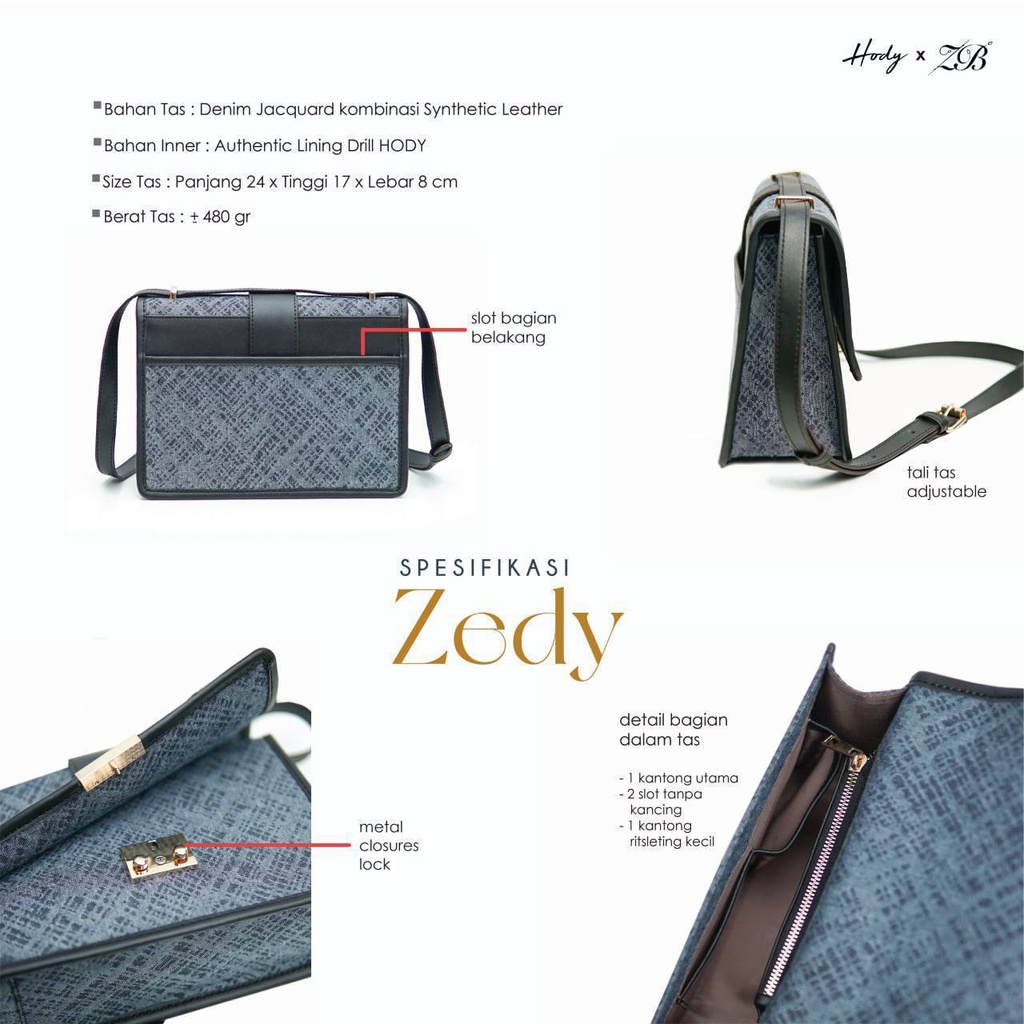 Tas wanita Zedy Bag By Hody