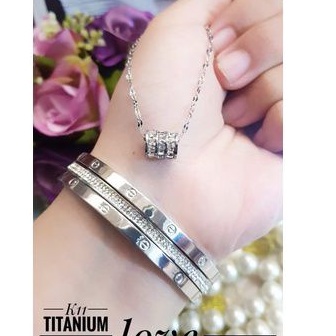 Titanium kalung gelang wanita S16