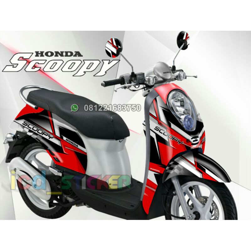 decal motor honda Genio custom grafis stiker full body