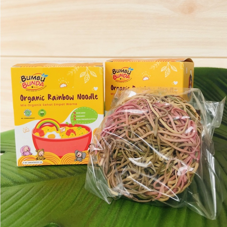 

Bumbu Bunda by Elia Organic Rainbow Noodle Mie Organik Sehat Empat Warna Mie Sayur Mie Sehat Mie Non MSG Mie Non Pengawet