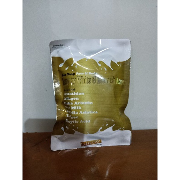 BAR SOAP LUXURY WHITE & BLEMISH ACNE / LGLOW BAR SOAP