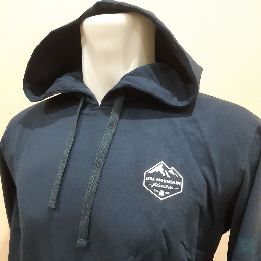 Jaket Hoodie Pria Lengan Panjang Navy IEBE C7AJ8027NVY
