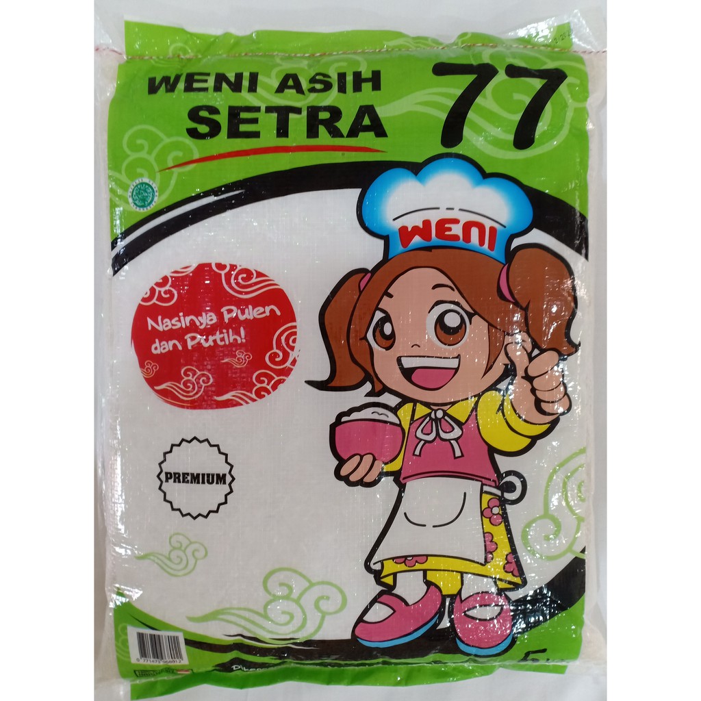 

Beras Putih Setra 5Kg 77 Weni Asih