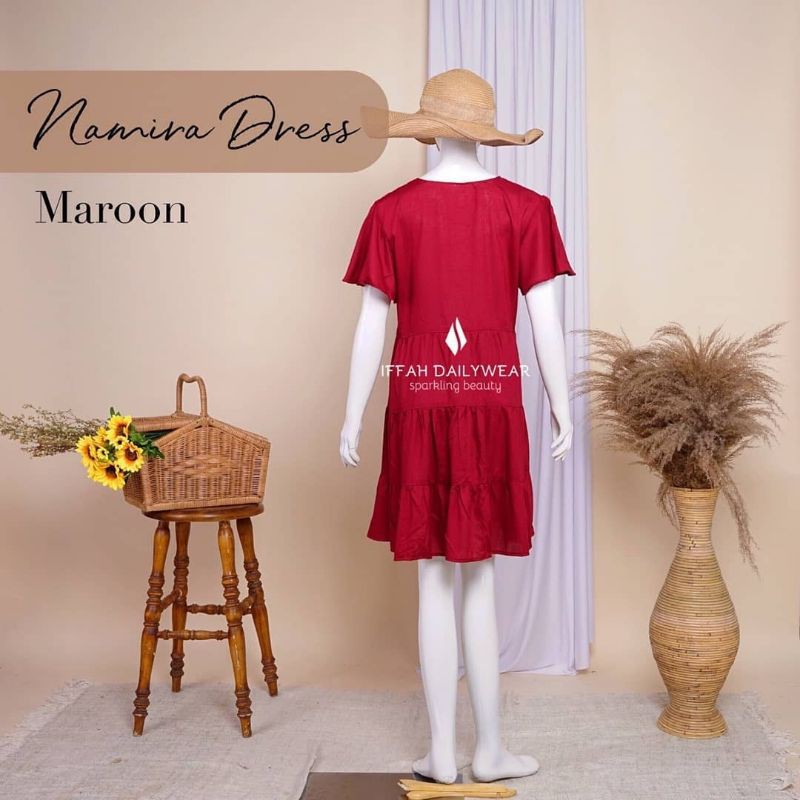 Namira Dresa Maroon Iffah Daily