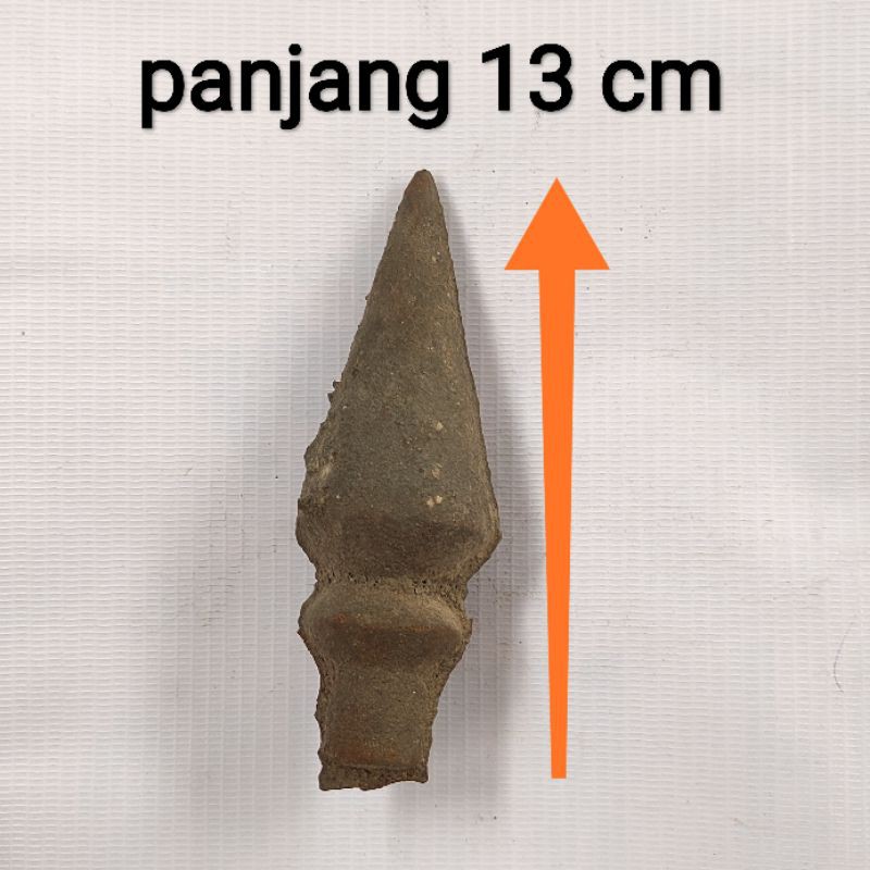 Ornamen Pagar Besi Cor Tombak Jantung Uk. 13 cm