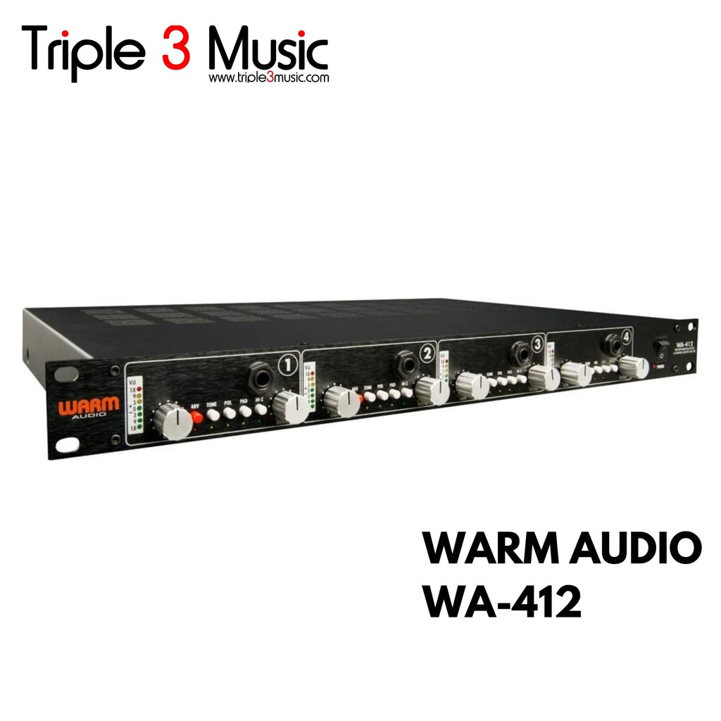 Warm Audio WA-412 WA412 Preamp 4 Channel Triple 3 Music